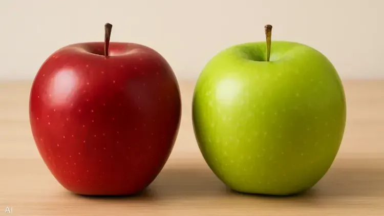 ما الفرق بين التفاح الأحمر  والأخضر؟ أسرار لن يخبرك بها أحد