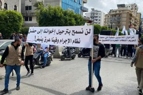 تظاهرات لدعم النازحين السورييّن في طرابلس